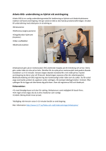 Arbets-EKG- undersökning av hjärtat vid ansträngning