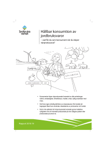Hållbar konsumtion av jordbruksvaror