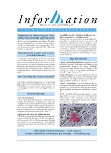 Information från Läkemedelsverket nr 6, 2001