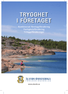 trygghet i företaget - Ålands Ömsesidiga Försäkringsbolag