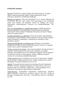 Psykiatrisk anamnes