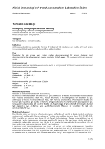Yersinia serologi