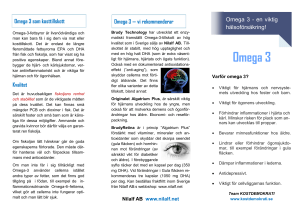 Omega 3 - Kostdemokrati