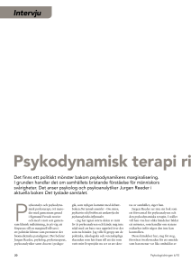 Psykodynamisk terapi ri
