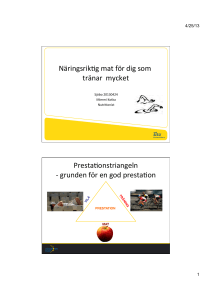 NäringsrikDg mat för dig som tränar mycket PrestaDonstriangeln