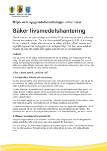 Säker livsmedelshantering