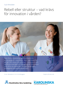 Rebell eller struktur – vad krävs för innovation i