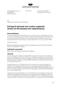 016 A Motionssvar Utreda om N2-metoden bör implemeteras i LtB