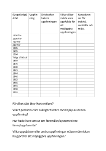 Uppfinningar tabell finn upp