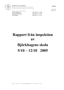 Skolans resultat - styrkor och svagheter