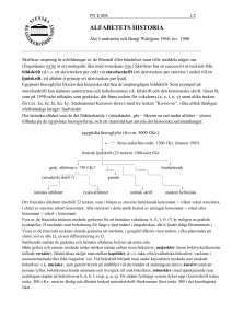ALFABETETS HISTORIA