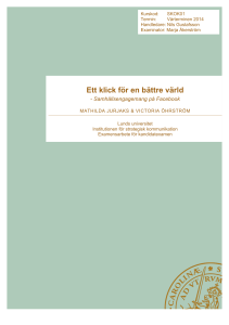 Ett klick för en bättre värld - Lund University Publications