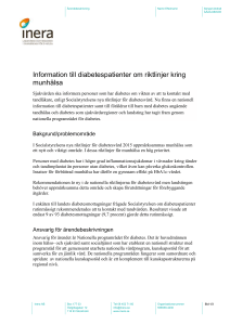 Ärendebeskrivning munhälsa diabetespatienter