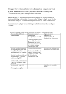 Tilläggsavtal till Samverkansöverenskommelsen om personer med