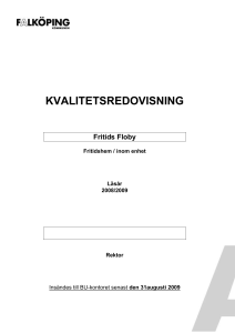 Sammanfattande bedömning av måluppfyllelse gentemot