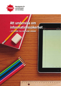 Att undervisa om informationssäkerhet