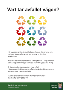 Vart tar avfallet vägen?