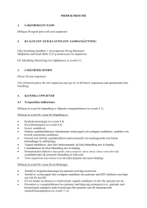 Diflucan 40 mg per ml powder for oral suspension SmPC