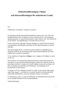 Schizofreniföreningen i Skåne och Intresseföreningen för schizofreni