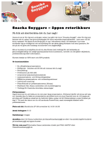 Snacka Snyggare – öppen retorikkurs