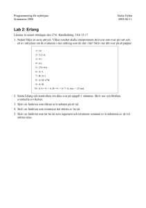 Lab 2: Erlang