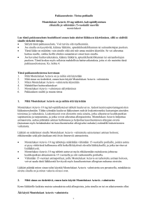 PAKKAUSSELOSTE