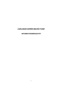carlsson norén macro fund - Carlsson Noren Asset Management AB