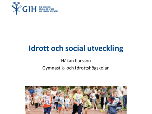 Idrott och social utveckling