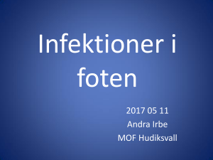 Infektioner i foten