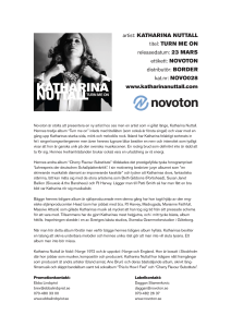 New Album by Katharina Nuttall: Turn Me On
