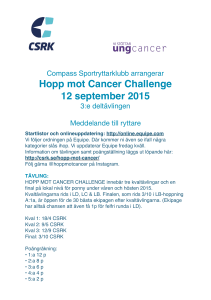 HMCC Ryttarmeddelande 150912