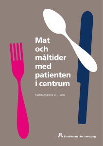 Mat och måltider med patienten i centrum