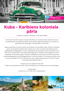 Kuba - Karibiens koloniala pärla