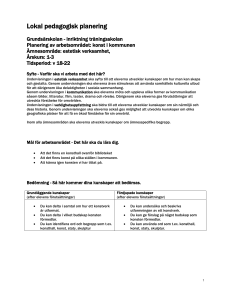 Lokal pedagogisk planering