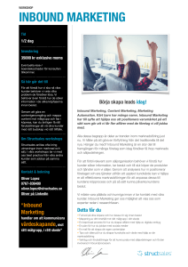 Workshop Inbound Marketing