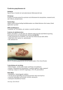 Pyoderma gangränosum sår