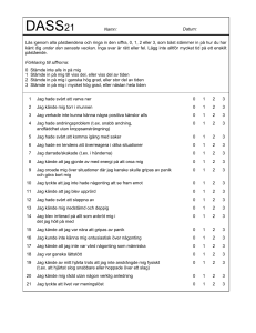 DASS 21 - The School of Psychology