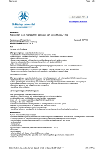 Page 1 of 3 Kursplan 2011-09-23 http://kdb