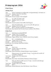 Prideprogram 2016