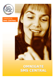 omnigate sms central omnigate sms central - Advox Säker e