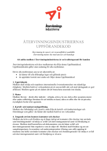 återvinningsindustriernas uppförandekod