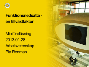 Underlag föreläsning Pia Renman
