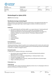 Ekokardiografi av hjärta (UCG)