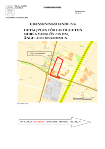 granskningshandling detaljplan för fastigheten norra varalöv 2:18