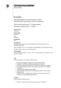 Kursplan