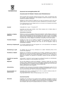 Dnr: NIF 2016/00448-7.4.2 Hyresavtal med ordningsföreskrifter