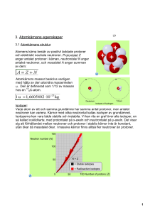 3. Atomkärnans egenskaper