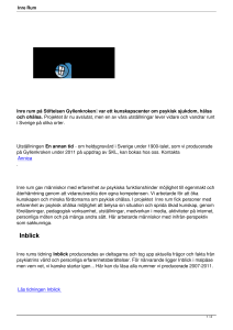 Inre Rum - Stiftelsen Gyllenkroken