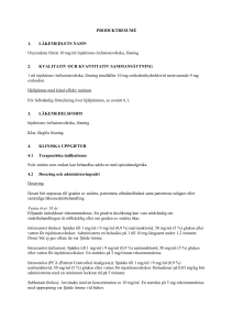Oxycodone Orion solution for injection or infusion SmPC