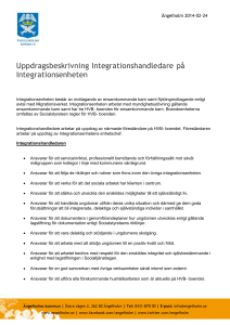 Uppdragsbeskrivning Integrationshandledare på